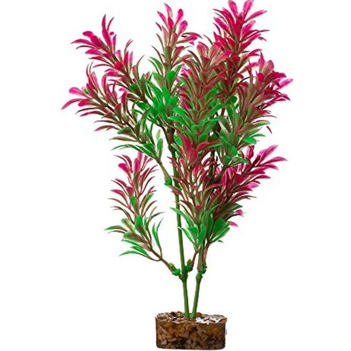 GloFish Plastic Aquarium Plant - Green/Pink-Fish-GloFish-Medium-