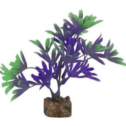 GloFish Plastic Aquarium Plant - Purple/Green-Fish-GloFish-Small-