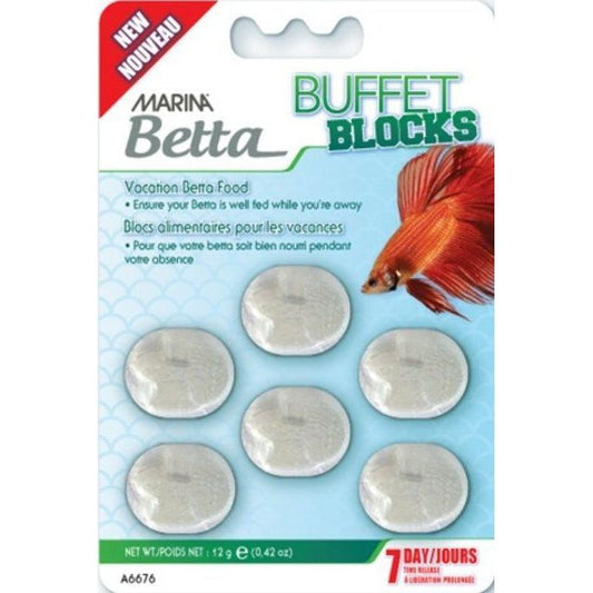 Marina Betta Buffet Blocks 7 Day Vacation Food-Fish-Marina-0.42 oz-