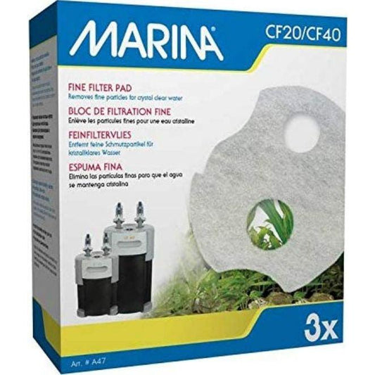 Marina Canister Filter Replacement Fine Filter Pad for CF20/CF40-Fish-Marina-3 count-