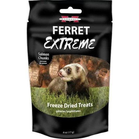 Marshall Ferret Extreme Salmon Chunks Freeze Dried Ferret Treat-Small Pet-Marshall-.3 oz-