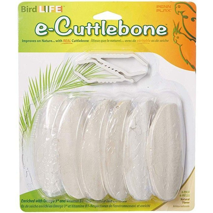 Penn Plax Bird Life E2 Natural Flavor Cuttlebone-Bird-Penn Plax-6 count-