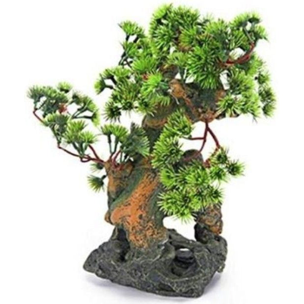 Penn Plax Bonsai Tree on Rocks Aquarium Ornament-Fish-Penn Plax-7 x 6 x 12-