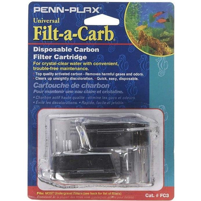 Penn Plax Filt-a-Carb Universal Carbon Undergravel Filter Cartridge-Fish-Penn Plax-2 count-