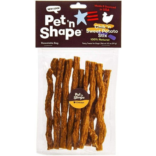 Pet 'n Shape Natural Chik 'n Sweet Potato Stix Dog Treats-Dog-Pet 'n Shape-3.5 oz-