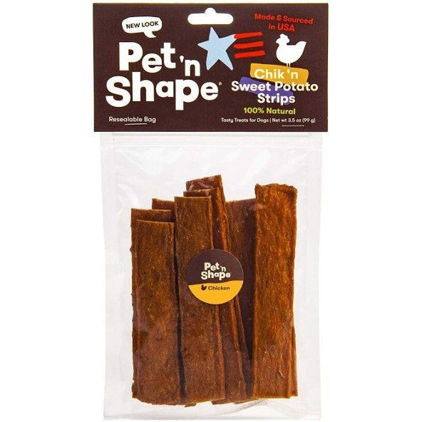 Pet 'n Shape Natural Chik 'n Sweet Potato Strips Dog Treats-Dog-Pet 'n Shape-3.5 oz-