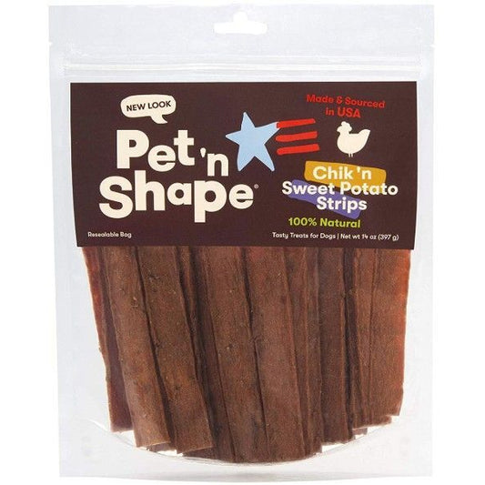 Pet 'n Shape Natural Chik 'n Sweet Potato Strips Dog Treats-Dog-Pet 'n Shape-14 oz-