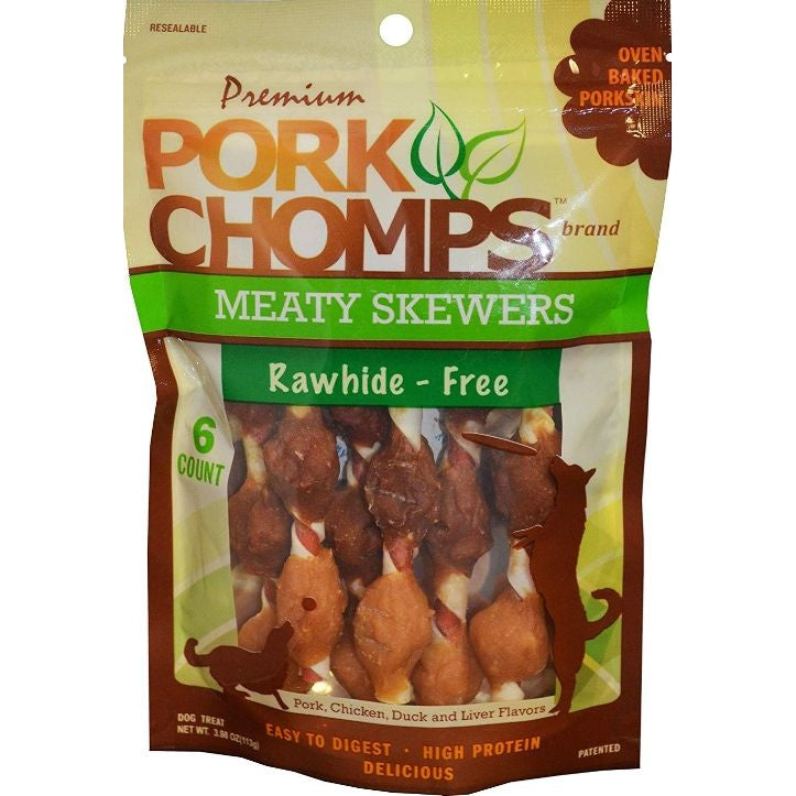 Pork Chomps Premium Nutri Chomps Meaty Skewers-Dog-Scott Pet-6 count-