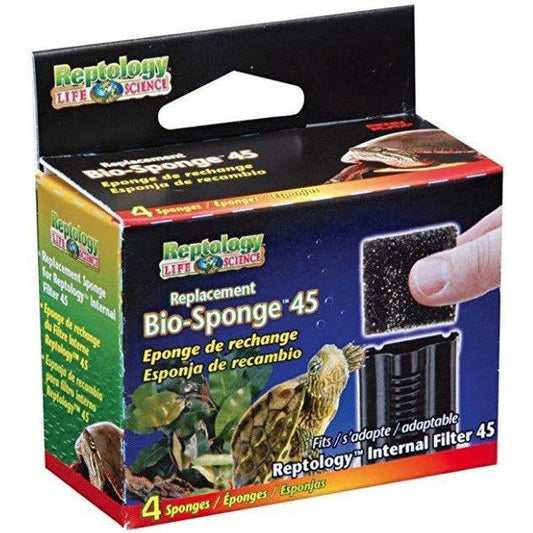 Reptology Internal Filter 45 Replacement Bio Sponge-Reptile-Reptology-4 count-