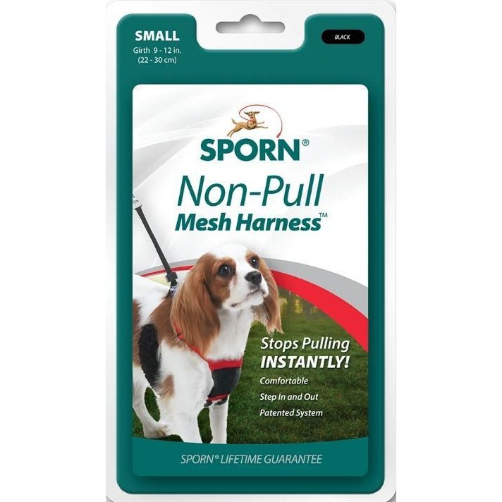 Sporn Non Pull Mesh Harness for Dogs - Black-Dog-Sporn-Small-