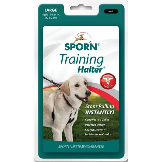 Sporn Original Training Halter for Dogs - Black-Dog-Sporn-Large-