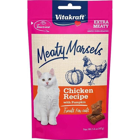 VitaKraft Meaty Morsels Chicken & Pumkin Cat Treat-Cat-Vitakraft-1.4 oz-