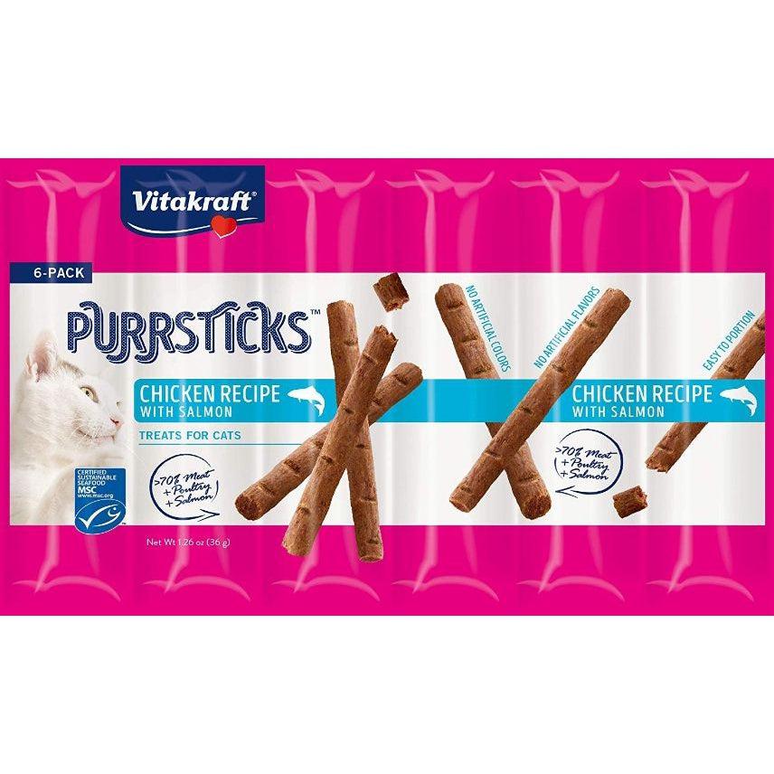 Vitakraft PurrSticks Chicken & Salmon Treats for Cats-Cat-Vitakraft-6 count-