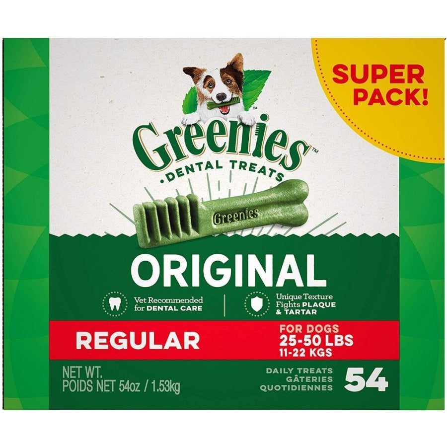 Greenies Regular Dental Dog Treats-Dog-Greenies-54 count-