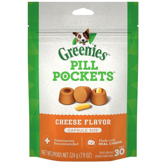 Greenies Pill Pockets Cheese Flavor Capsules-Dog-Greenies-30 count-