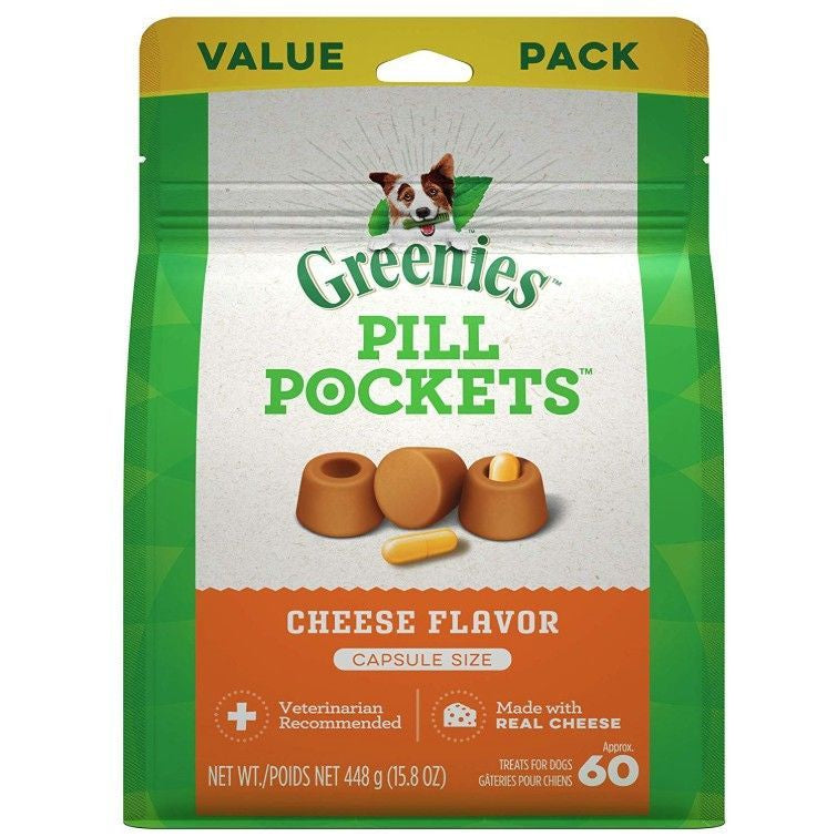 Greenies Pill Pockets Cheese Flavor Capsules-Dog-Greenies-60 count-