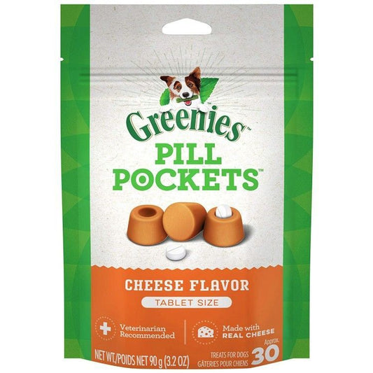 Greenies Pill Pockets Cheese Flavor Tablets-Dog-Greenies-30 count-