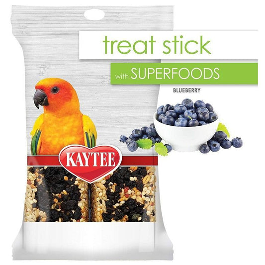 Kaytee Superfoods Avian Treat Stick - Blueberry-Bird-Kaytee-5.5 oz-