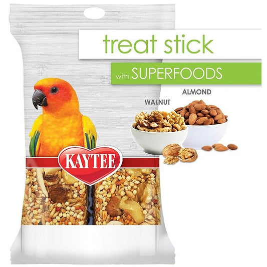 Kaytee Superfoods Avian Treat Stick - Walnut & Almonds-Bird-Kaytee-5.5 oz-