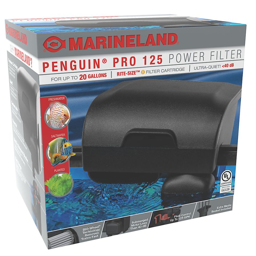 Marineland Penguin PRO Power Filter-Fish-Marineland-125 gph - 20 gallon tank-