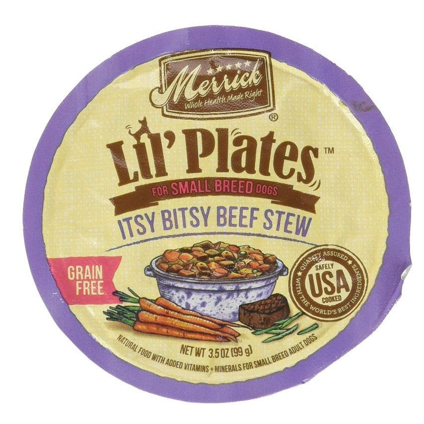 Merrick Lil Plates Grain Free Itsy Bitsy Beef Stew-Dog-Merrick-3.5 oz-