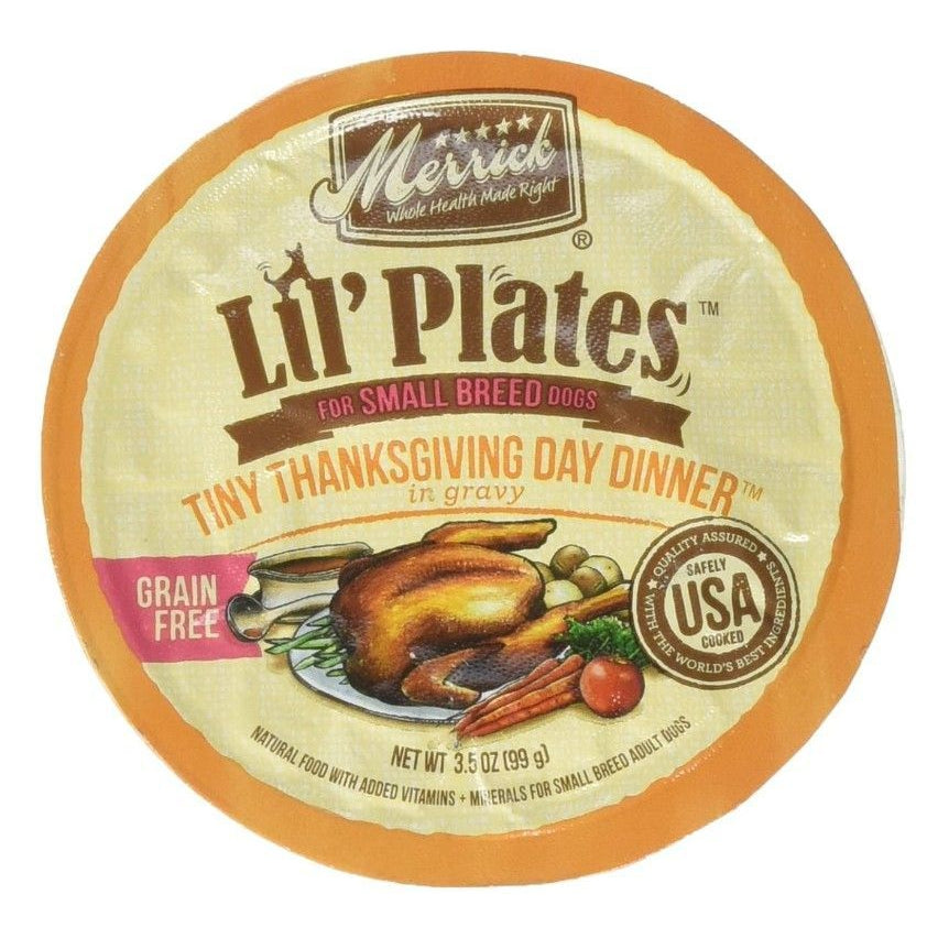 Merrick Lil Plates Grain Free Tiny Thanksgiving Day Diner-Dog-Merrick-3.5 oz-