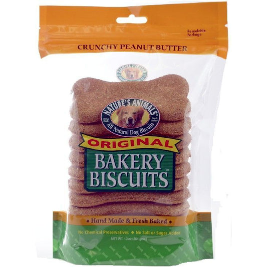 Natures Animals Orihinal Bakery Buscuits Crunchy Peanut Butter-Dog-Natures Animals-13 oz-