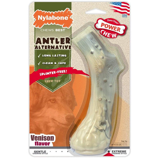 Nylabone Power Chew Antler Alternative Venison Flavor-Dog-Nylabone-Large - 1 count-