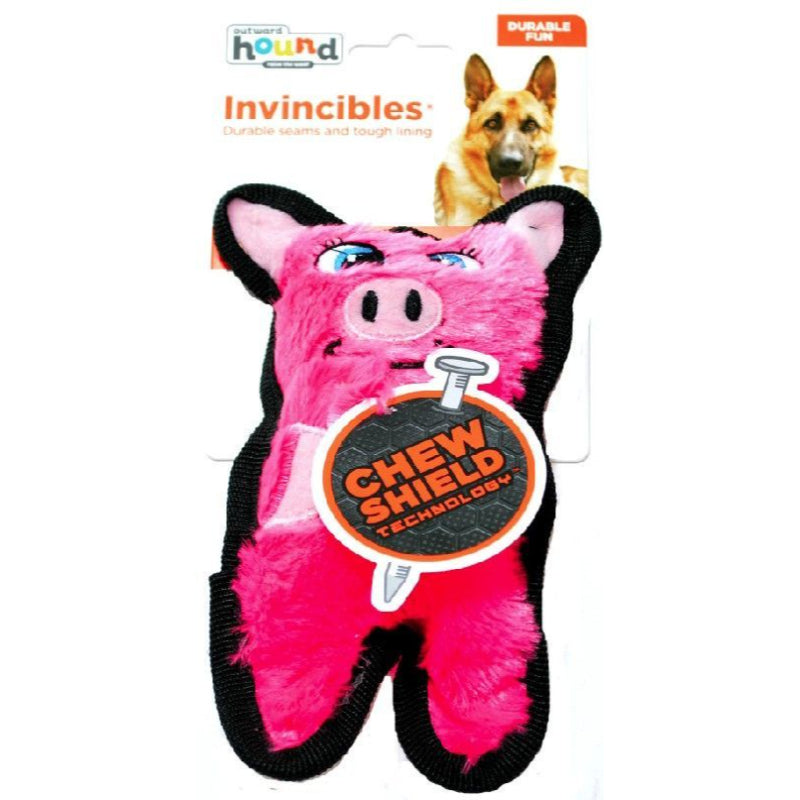 Outward Hound Invincibles Minis Pink Pig Dog Toy-Animals & Pet Supplies-BimBimPet-