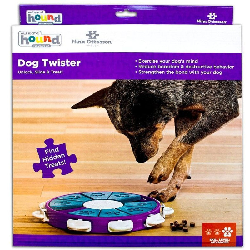 Outward Hound Nina Ottoson Puzzle Dog Twister Dog Game-Animals & Pet Supplies-BimBimPet-