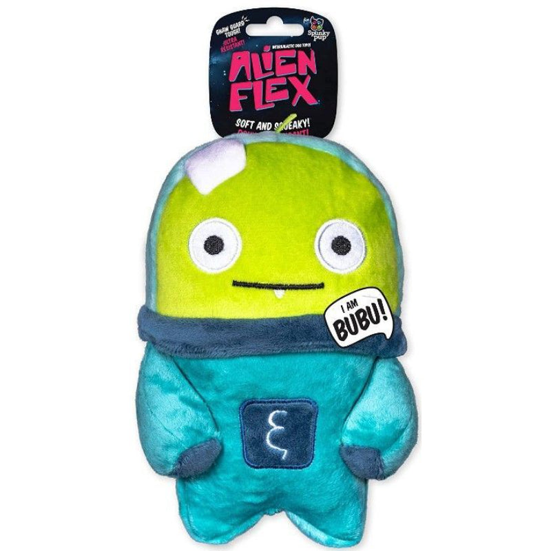 Spunky Pup Alien Flex Buba Plush Dog Toy-Animals & Pet Supplies-BimBimPet-