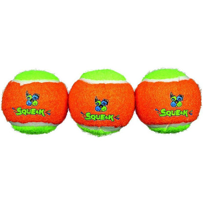 Spunky Pup Squeak Tennis Balls Dog Toy-Dog-Spunky Pup-Small - 3 count-