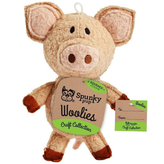 Spunky Pup Woolies Pig Dog Toy-Dog-Spunky Pup-1 count-