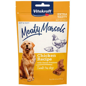 Vitakraft Meaty Morsels Mini Chicken Recipe with Sweet Potato Dog Treat-Dog-Vitakraft-4.2 oz-