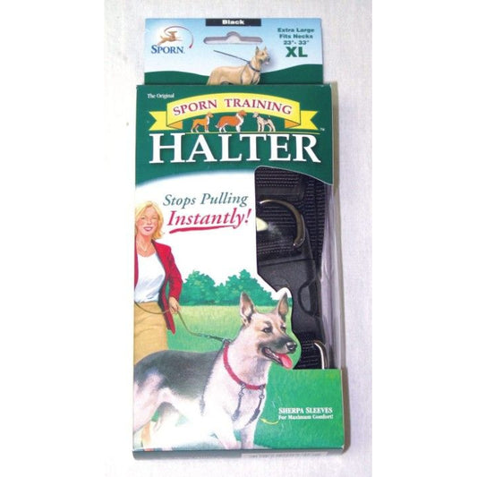Sporn Original Training Halter for Dogs - Black-Dog-Sporn-X-Large-