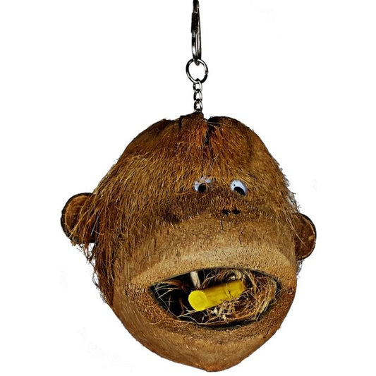 AE Cage Company Happy Beaks Coco Monkey Head for Birds-Bird-A&E Cage Company-1 count-