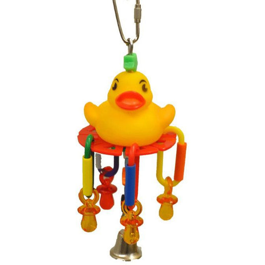 AE Cage Company Happy Beaks Lucky Rubber Ducky Bird toy-Bird-A&E Cage Company-1 count-