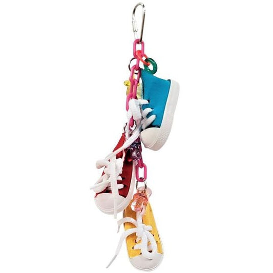 AE Cage Company Happy Beaks Sneakers on a Line Bird Toy-Bird-A&E Cage Company-1 count-