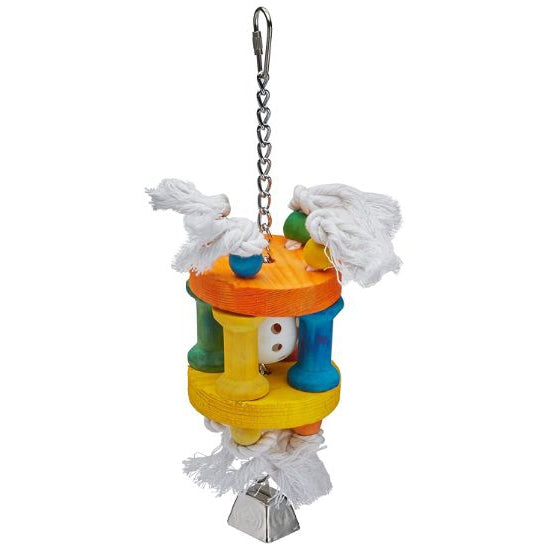 AE Cage Company Happy Beaks Ball in Solitude Assorted Bird Toy-Bird-A&E Cage Company-1 count-