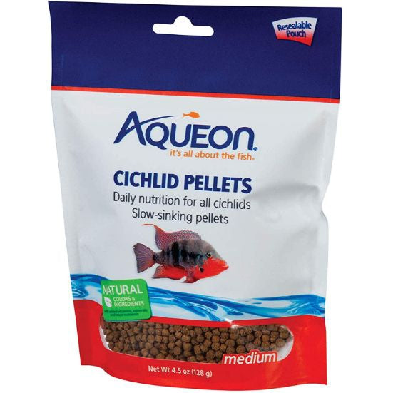 Aqueon Medium Cichlid Food Pellets-Fish-Aqueon-4 oz-