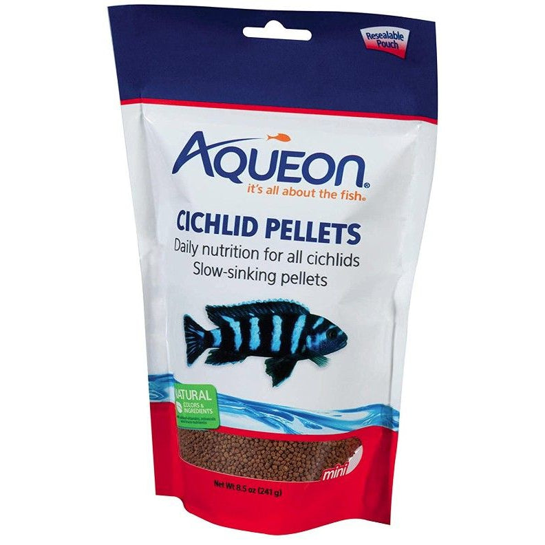 Aqueon Mini Cichlid Food Pellets-Fish-Aqueon-8.5 oz-