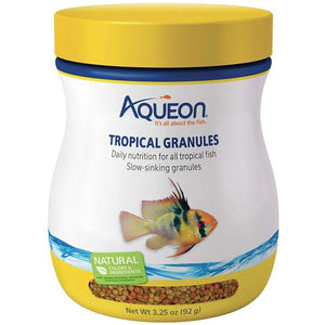 Aqueon Tropical Granules Fish Food-Fish-Aqueon-3.25 oz-