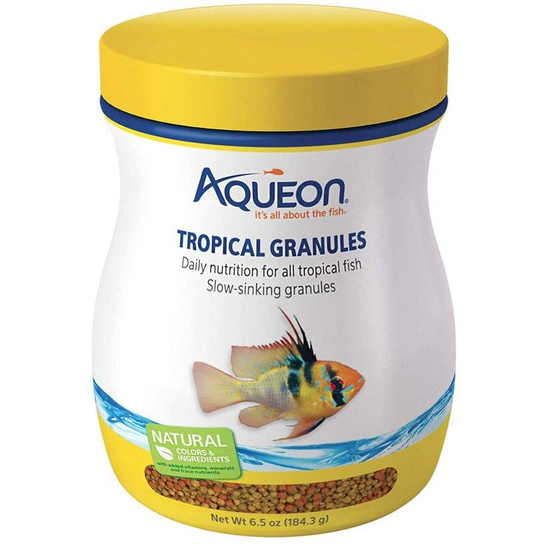 Aqueon Tropical Granules Fish Food-Fish-Aqueon-6.5 oz-
