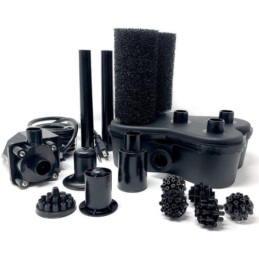 Beckett Bio Filter System with FR400 Pond Pump and Foutain Head-Fish-Beckett-400 GPH-