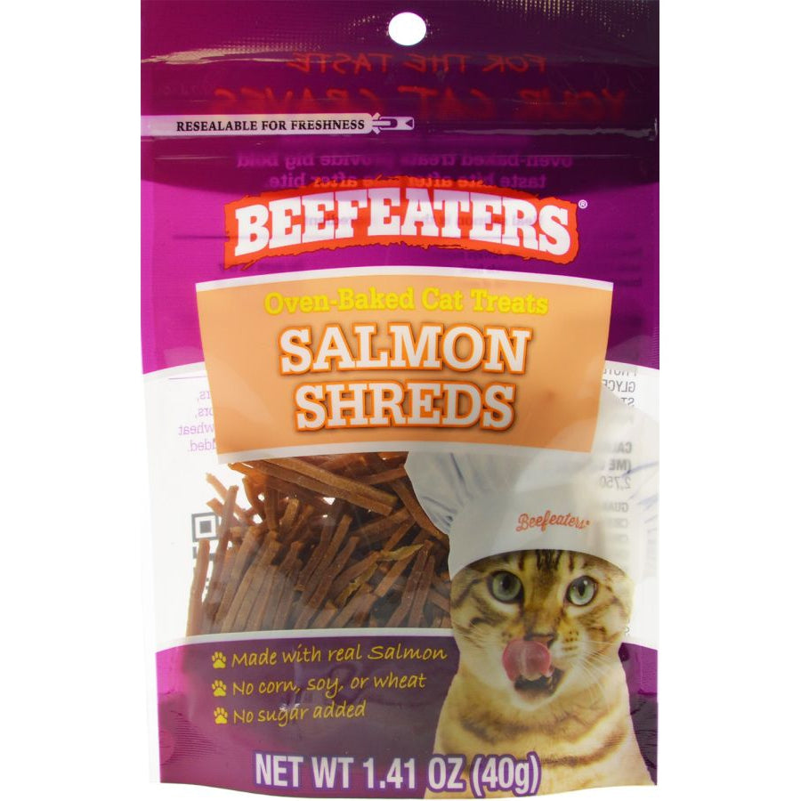 Beefeaters Oven Baked Salmon Shreds Cat Treats-Cat-Beefeaters-1.41 oz-