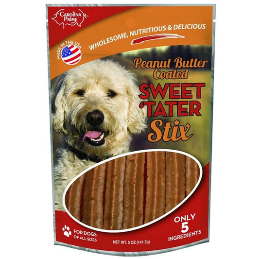 Carolina Prime Sweet Tater & Peanut Butter Stix Dog Treats-Dog-Carolina Prime-5 oz-