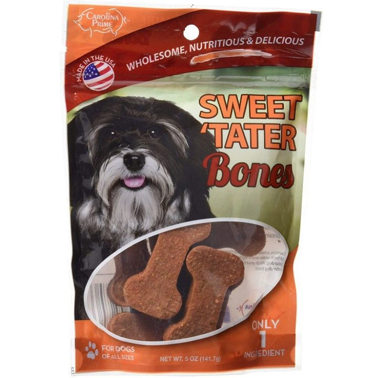 Carolina Prime Sweet Tater Bones Dog Treats-Dog-Carolina Prime-5 oz-