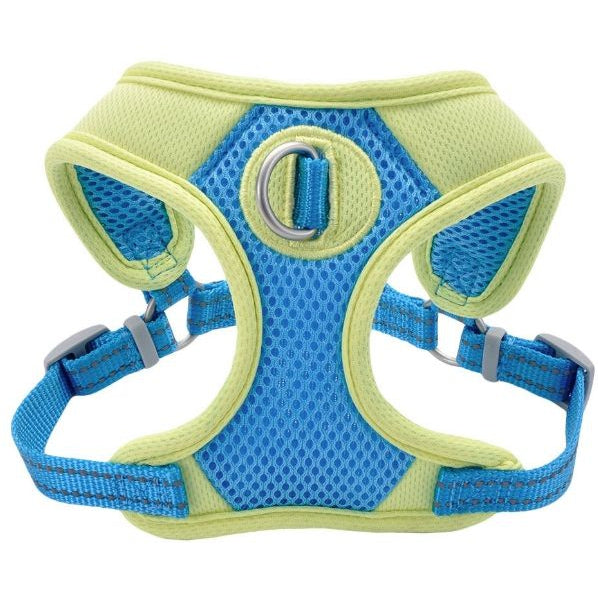 Coastal Pet Pro Reflective Mesh Dog Harness Aqua with Neon Yellow 1"-Dog-Coastal Pet-Large-