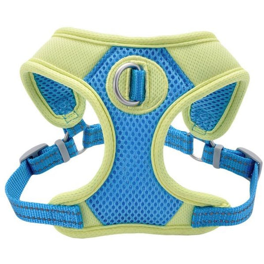 Coastal Pet Pro Reflective Mesh Dog Harness Aqua with Neon Yellow 5/8"-Dog-Coastal Pet-X-Small-