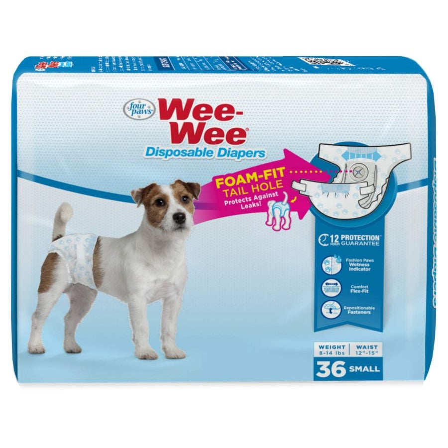 Four Paws Wee Wee Disposable Diapers Small-Dog-Four Paws-36 count-